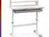 Costway Kids Study Desk Height Adjustable Children Writing Table-Grey