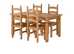 Corona extendable dining table and four matching chairs