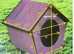 Bn pink floral small dog/cat outdoor kennel/house