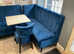 Banquette seating, tables and chairs