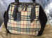 Extra Large Burberry Haymarket Tote Handbag Brand New with Dust Bag