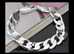 Unisex Curb 925 Sterling Silver Nice Chain Solid Bracelet 18 grams
