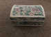 Vintage floral fabric covered jewellery box