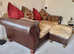3 piece settee with storage footstool
