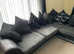 Large corner sofa black/grey DFS very good condition £250