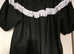 WOMENS BLACK AND WHITE TOP SIZE MEDIUM