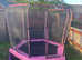 Pink trampoline
