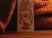 X 2 Wood Bookmarks with detailed engravings of a Japanese Gate and a Wolf, with tassels. PRICE £3.30