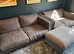 *FREE & READY FOR COLLECTION" 2 x Grey Sofas + 1 x Footstool w/storage