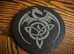 Set of 6 Round Slate Coasters, Dragon Collection. PRICE £9.