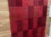 Red square rug 120 x 170