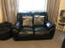 Black leather sofas 3 & 2 BARGAIN!!