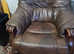 Free Brown Sofa and chair leather and wood
