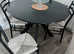 ABBEYFOREGATE Black Dining Table/4 Chairs