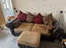 3 piece settee with storage footstool