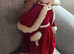 Collectible/Vintage, Decorative, 16" Christmas/Red Riding Hood Doll with Stand