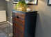 Vintage Black and Wood Tall Chest of Drawers Sympathetically Up Cycled with a modern twist
