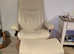 Stressless recliner leather armchair and stool