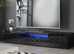 Black 200cm TV Stand Cabinet Matt Gloss Doors with LED Light for 65" 70" 80" TVs