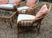 4 piece set Bamboo Cane Wicker Conservatory Patio Furniture Chairs Sofa & Table