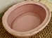 Pink chicken egg storage.
