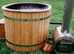 Luxury 1.10x1.60m OVAL Hottub with outside heater