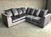 **Brand New Cozy Corner Lounge - 2 & 3 Seater Sofa Plus Footstool**
