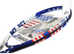 X2 Babolat Pure Aero Drive GT USA Tennis Racket French Open version tribute including K-swiss tennis bag holder for racquets  red white blue stripes b