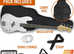 White Full size 4/4 electric bass guitar with Amplifier brand new