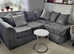Functional Living Corner Sofa - 2 & 3 Seater with Footstool