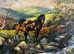 Original Acrylic Painting on canvas of Horse and Foal 2003