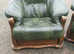 leather 3 seater sofa, 2 armchairs and footstool, local delivery possible
