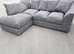 **Sleek Brand New Corner Lounge - 2 & 3 Seater Sofa with Footstool