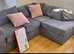 **Elegant Brand New Corner Lounge - 2 & 3 Seater Sofa with Footstool**