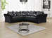 **Sleek Brand New Corner Lounge - 2 & 3 Seater Sofa with Footstool