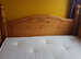 pine double bed and mattress