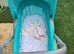 Beautiful traditional style turquoise colour 4 in 1 Hauck, Malibu pram system