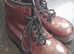 Dr Martens Glitter Burgendy Boots UK Size 1