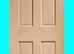 White Oak Internal Oregon Georgia 6 Panel Irish Door