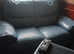 Blue leather two seater sofa and blue leather large storage footstool ex condition as new £400 two sets