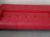 Sofa- red, leather 2 seaters