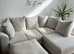 Milan Premium Sofa Set - L Shape 2 & 3 Seater  with Footstool
