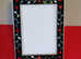 Silver Alpaca Picture Frame with floral design