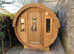 2,4m long Thermowood Barrel Sauna ( 2,27 m) packed in KIT - IN STOCK