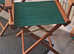 Set of three new and unused directors chairs. Boxed