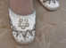 Ever after Cinderella hand decorated Ivory shoes size UK 4