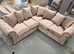 Brand New Large Corner L Shape 5 Seater Ashwin Sofa Plush Velvet For Sale
